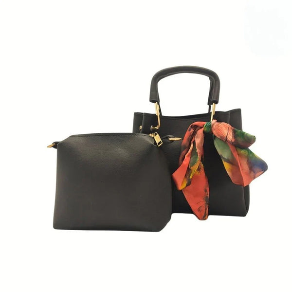 2 pc casual bag black